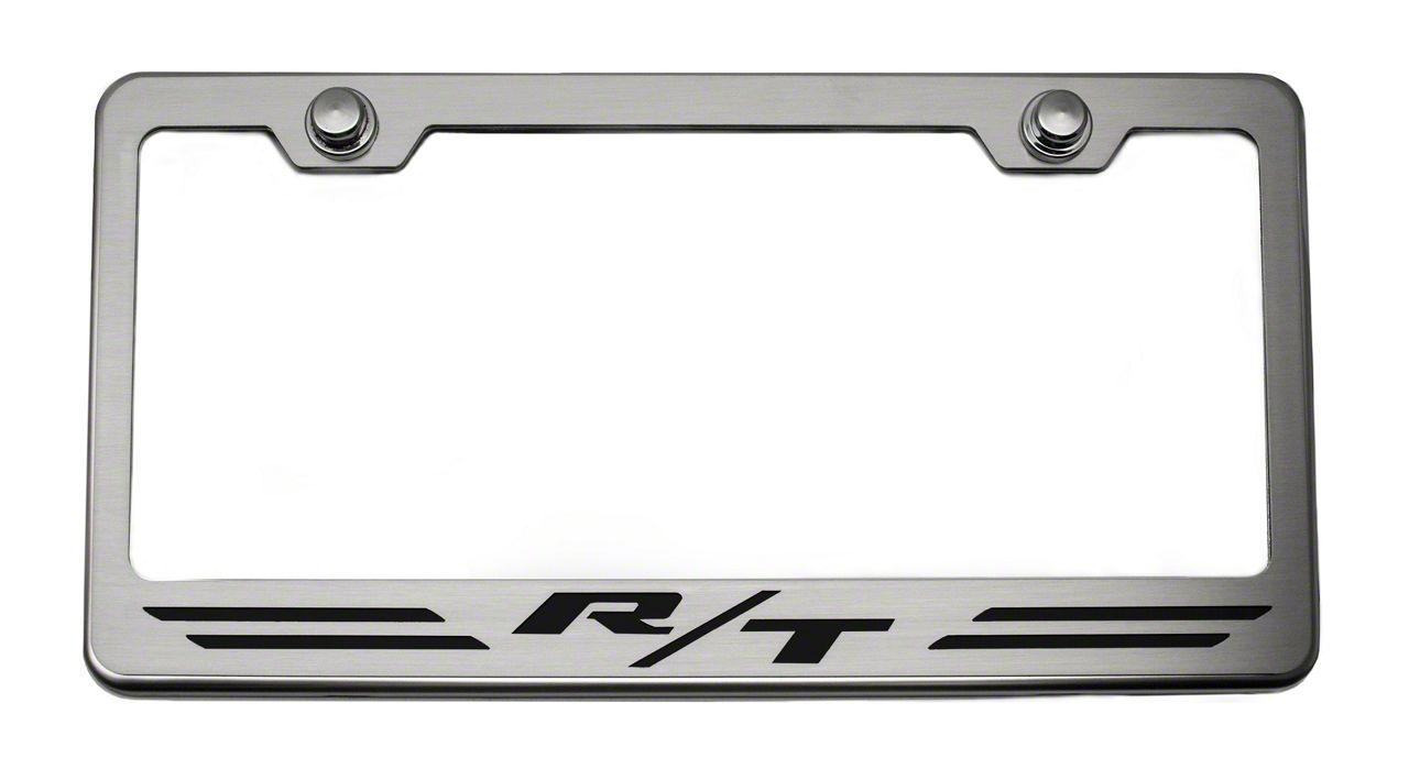 License Plate Frame with R/T Logo (Universal; Some Adaptation May Be Required)