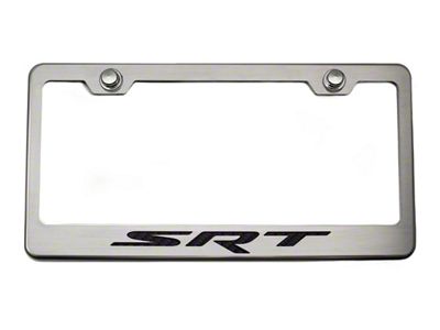License Plate Frame with SRT Logo (Universal; Some Adaptation May Be Required)