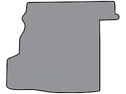 Complete Cutpile Die Cut Carpet Trunk Mat; Black (05-09 Mustang Coupe w/ Bose Subwoofer)