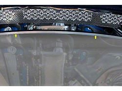 Perforated Upper Hood Vent Grille; Brushed (10-14 Mustang GT500)