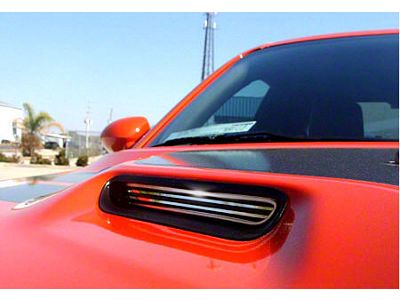 Polished Billet Style Hood Scoop Grilles (08-14 Challenger)