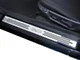 Polished/Brushed Stainless Door Sill Covers with 5.0 Logo (10-14 Mustang)