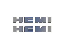 Polished Engine Shroud HEMI Letters (09-23 5.7L HEMI Challenger)