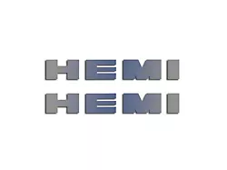 Polished Engine Shroud HEMI Letters (09-23 5.7L HEMI Challenger)