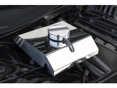 Polished Supercharger Coolant Tank Cover (15-23 Challenger SRT Hellcat, SRT Jailbreak)