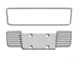 Slotted Rear License Plate Surround; Polished (13-14 Mustang)