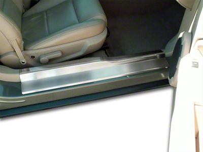 Stainless Door Sills; Brushed (05-09 Mustang)