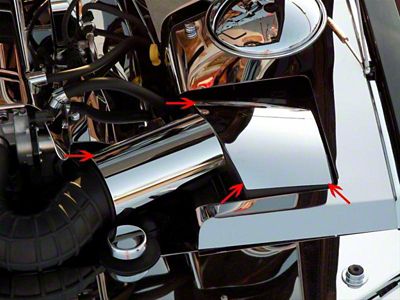 Factory Air Box Cover; Polished (05-09 Mustang GT, V6)