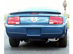 Stainless Muffler Plate; Polished (05-09 Mustang V6)