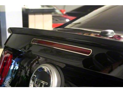 Third Brake Light Trim; Polished (10-12 Mustang)