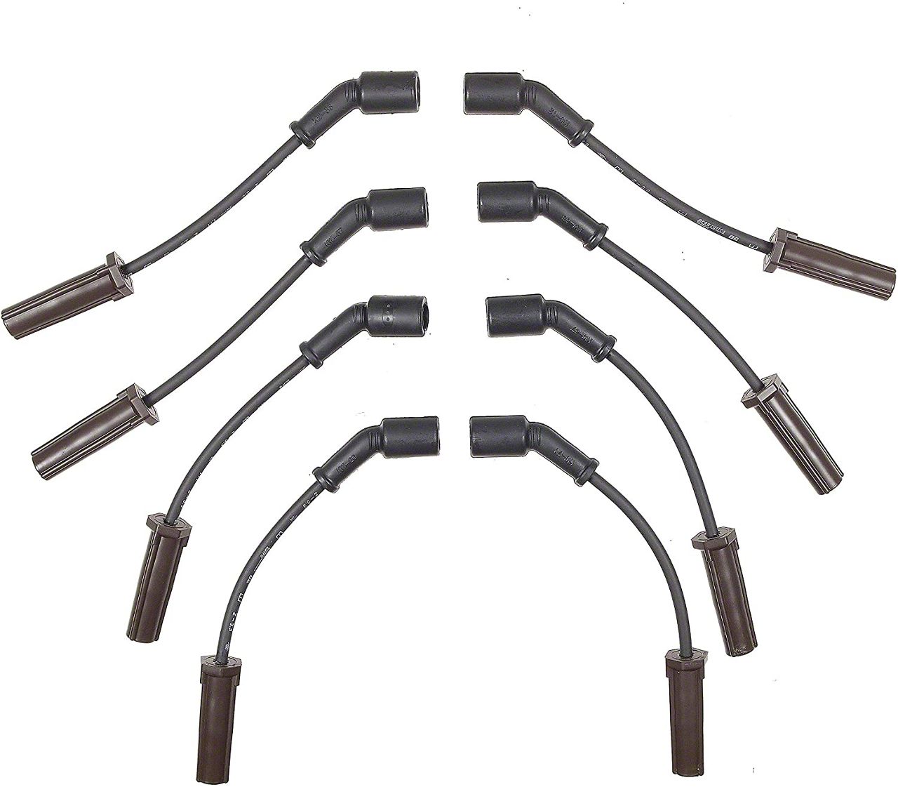 Accel Camaro PROConnect Spark Plug Wire Set; Straight Boot; 8Piece