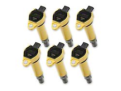 Accel SuperCoil Ignition Coils; Yellow; 6-Pack (06-10 3.5L Charger)