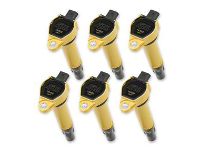 Accel SuperCoil Ignition Coils; Yellow; 6-Pack (06-10 3.5L Charger)