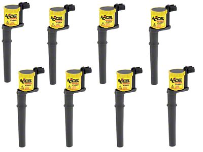 Accel Super Coil Packs; Yellow (99-04 Mustang Cobra, Mach 1)