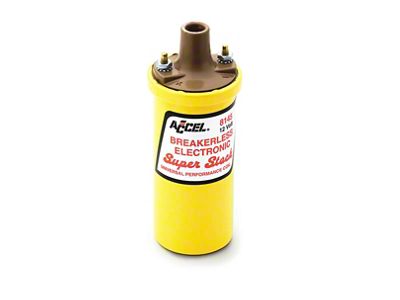 Accel Ignition Coil; Breakerless Electronic Coil; Yellow (79-80 Mustang)