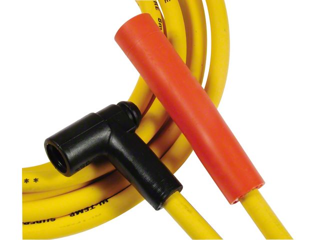 Accel Spark Plug Wire Set; 8mm; Yellow (79-90 2.3L Mustang)