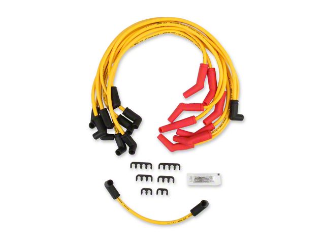 Accel Spark Plug Wire Set; Yellow (84-93 5.0L Mustang)