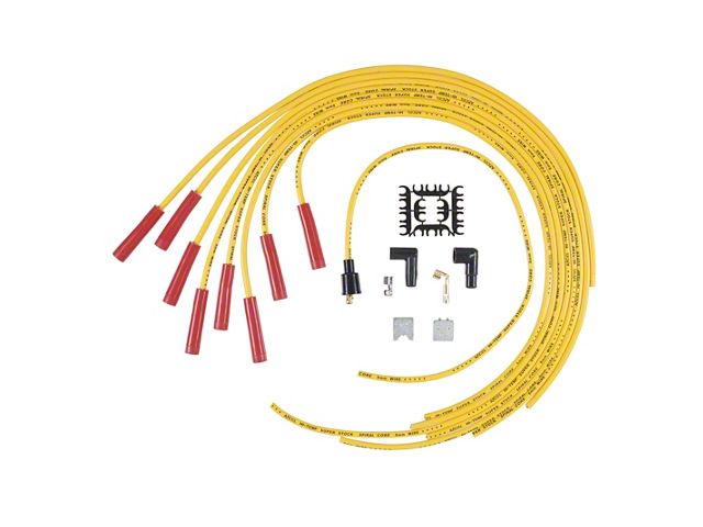 Accel Spark Plug Wire Set; Yellow (79-95 V8 Mustang)