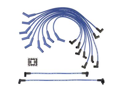 Accel Super Stock Spark Plug Wire Set; Blue (84-93 5.0L Mustang)