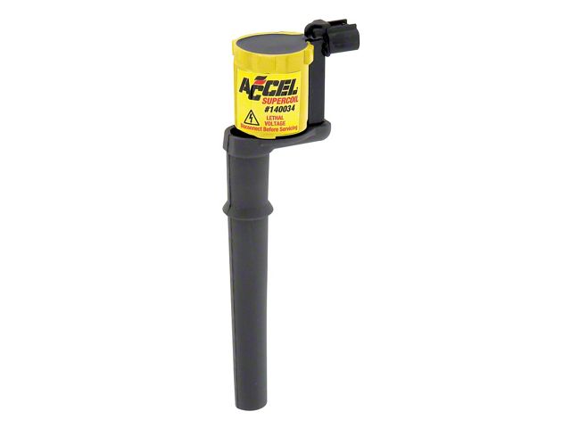 Accel SuperCoil Ignition Coil; Yellow (97-04 Mustang Cobra, Mach 1; 07-11 Mustang GT500)