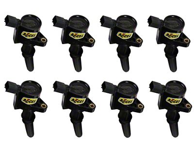 Accel SuperCoil Ignition Coils; Black; 8-Pack (96-04 Mustang GT)