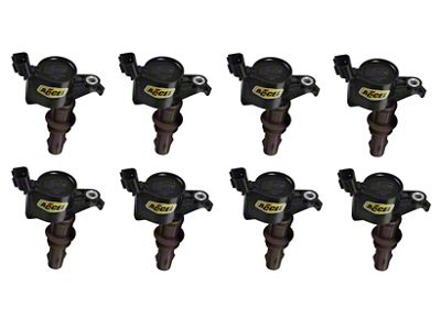 Accel SuperCoil Ignition Coils; Black; 8-Pack (08-10 Mustang GT)