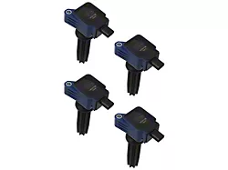 Accel SuperCoil Ignition Coils; Blue; 4-Pack (15-17 Mustang EcoBoost)