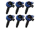 Accel SuperCoil Ignition Coils; Blue; 6-Pack (11-16 Mustang V6)