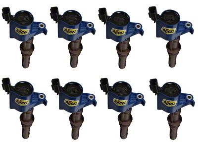 Accel SuperCoil Ignition Coils; Blue; 8-Pack (08-10 Mustang GT)