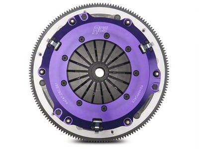 ACE Racing PowerForce Ceramic Twin Disc Clutch Kit with 8-Bolt Flywheel; 23-Spline (11-13 Mustang GT)