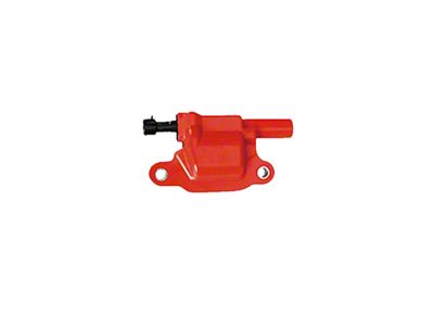 Ignition Coil; Red; Single (10-15 V8 Camaro)