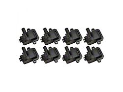 Ignition Coils; Black; Set of Eight (98-02 5.7L Camaro)