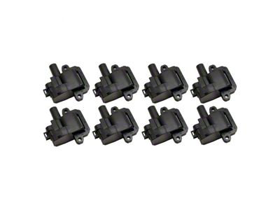 Ignition Coils; Black; Set of Eight (98-02 5.7L Camaro)