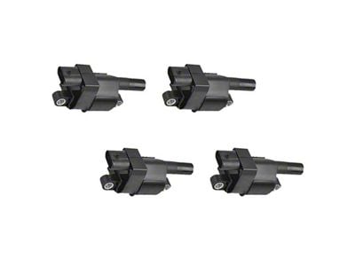 Ignition Coils; Black; Set of Four (10-15 V8 Camaro)