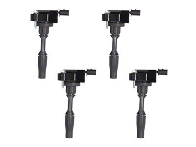 Ignition Coils; Black; Set of Four (16-21 2.0L Camaro)