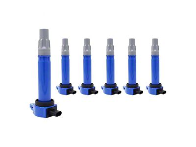 Ignition Coils; Blue; Set of Six (09-10 3.5L Challenger)