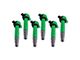 Ignition Coils; Green; Set of Six (09-10 3.5L Challenger)