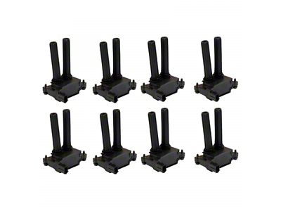 Ignition Coils; Black; Set of Eight (09-12 5.7L HEMI Challenger; 11-12 6.4L HEMI Challenger)