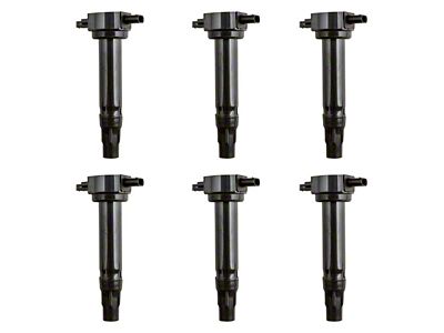 Ignition Coils; Black; Set of Six (09-10 3.5L Challenger)