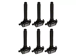 Ignition Coils; Black; Set of Six (11-19 3.6L Challenger)