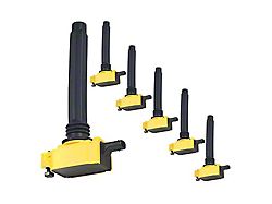 Ignition Coils; Yellow; Set of Six (11-19 3.6L Challenger)