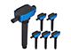 Ignition Coils; Blue; Set of Six (11-19 3.6L Charger)
