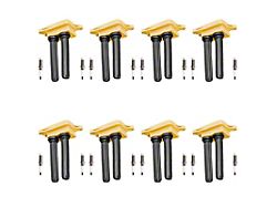 Ignition Coils with Spark Plugs; Yellow (06-12 5.7L HEMI Charger; 2012 6.4L HEMI Charger)