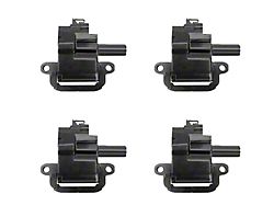 Ignition Coils; Black; Set of Four (97-04 Corvette C5)