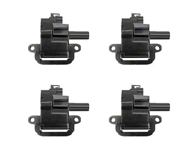 Ignition Coils; Black; Set of Four (97-04 Corvette C5)