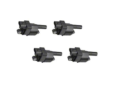 Ignition Coils; Black; Set of Four (05-13 Corvette C5)