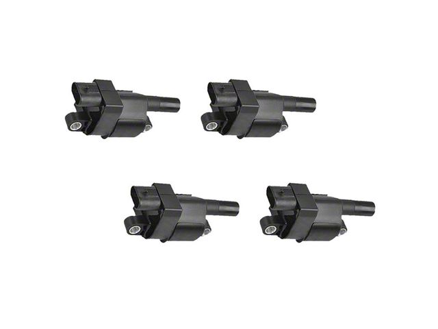 Ignition Coils; Black; Set of Four (05-13 Corvette C5)