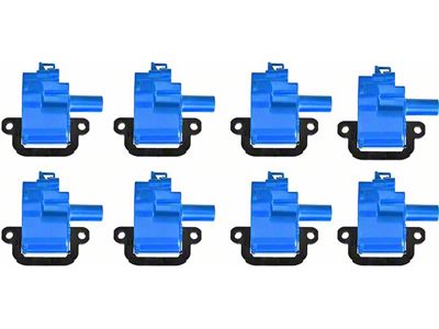 Ignition Coils; Blue; Set of Eight (97-04 Corvette C5)