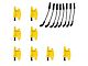 Ignition Coils with Spark Plug Wires; Yellow (05-19 Corvette C6 & C7)