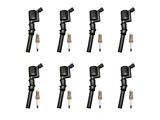 Ignition Coils; Black; Set of Eight (99-04 Mustang GT; 2000 Mustang Cobra R)